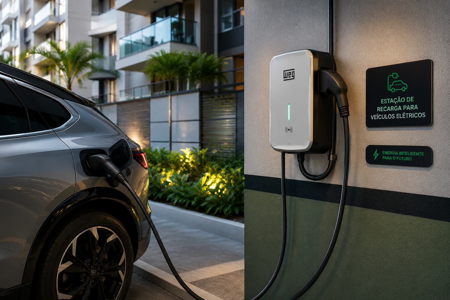 Carregador para carro elétrico em condomínio